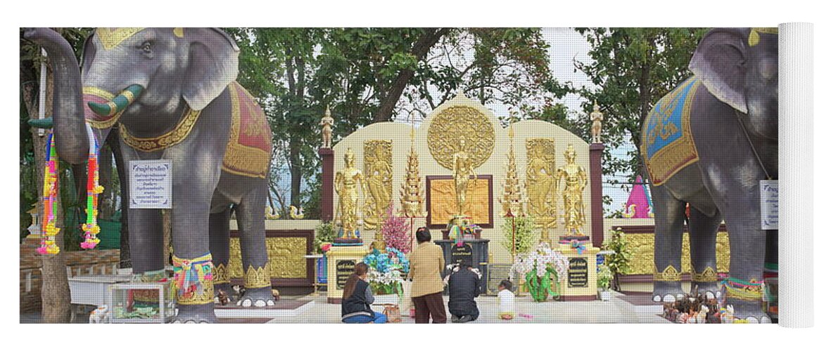 Thailand Yoga Mat featuring the photograph Elephant Walk by Ivan Franklin
