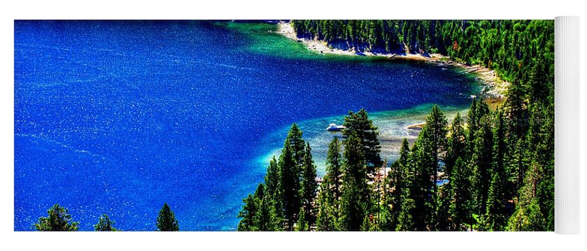 Emerald Bay Yoga Mat featuring the photograph Emerald Beauty by Randy Wehner
