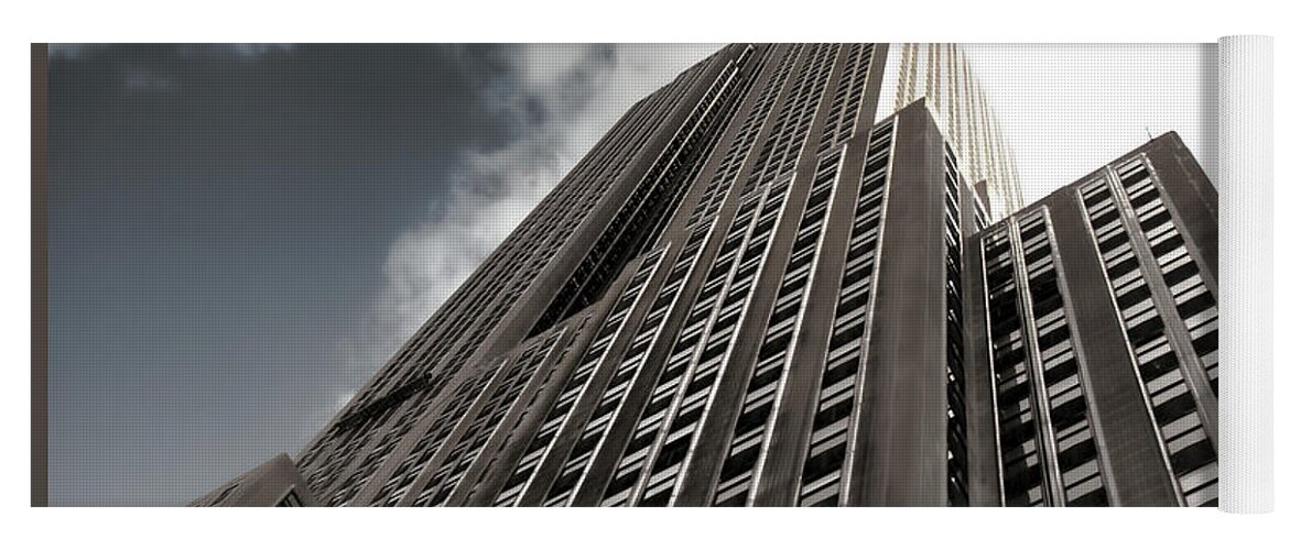 Empire State Building Yoga Mat featuring the photograph Empire State - Vertigo in Reverse2 by Luther Fine Art