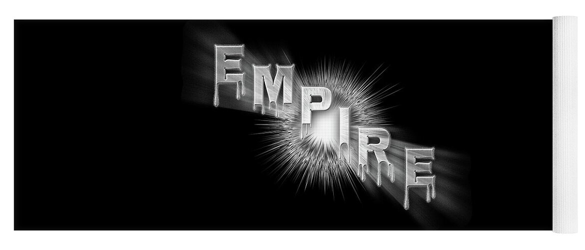 Empire Yoga Mat featuring the digital art Empire - The Rule Of Power by Rolando Burbon