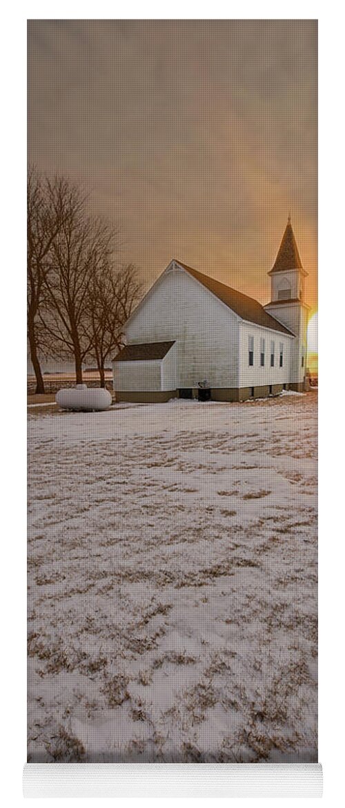 Church Yoga Mat featuring the photograph Enlightened by Aaron J Groen
