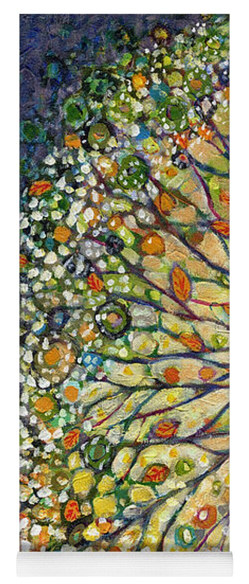 Tree Yoga Mat featuring the painting Entwined No 2 by Jennifer Lommers