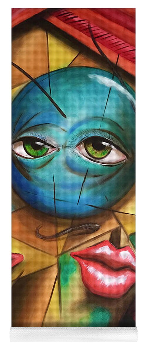 Essence Yoga Mat featuring the painting Essence de Salvadore by William Gambill