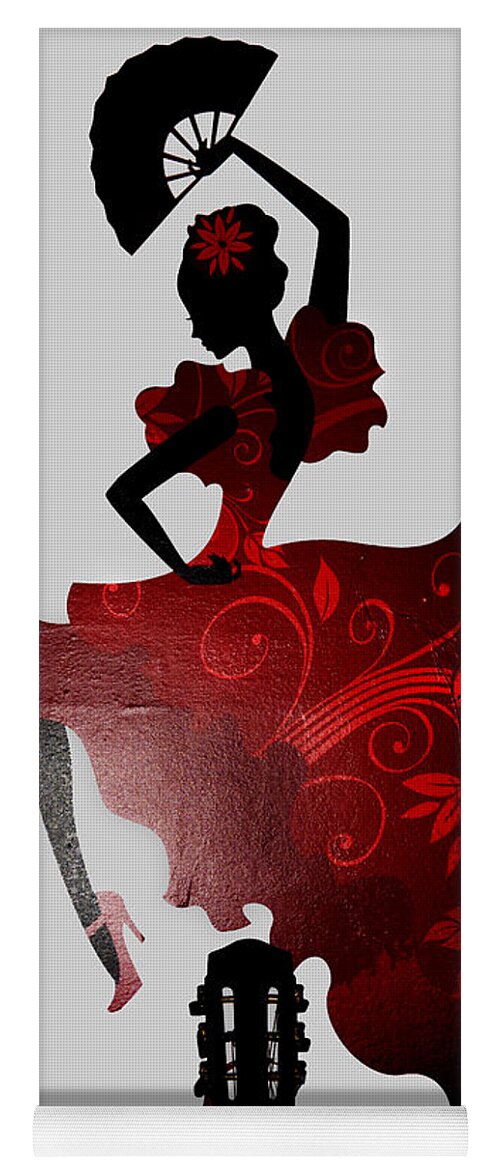 Flamenco Yoga Mat featuring the photograph Essence of Andalucia by Brenda Kean