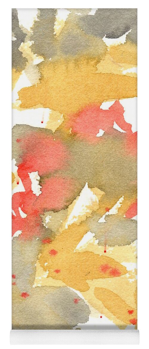 Watercolor Yoga Mat featuring the painting Essentials by Marcy Brennan