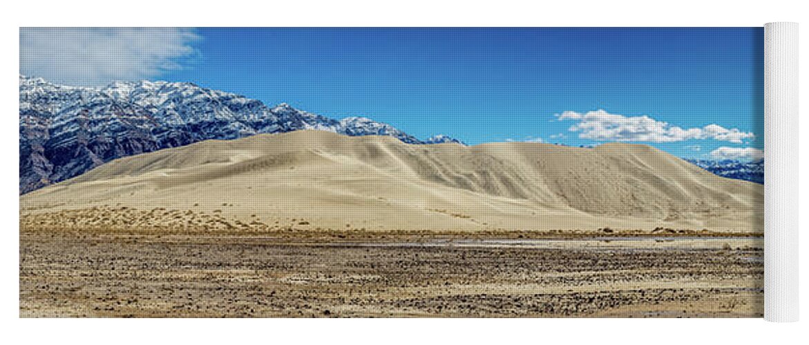 California Yoga Mat featuring the photograph Eureka Dunes - Death Valley by Peter Tellone