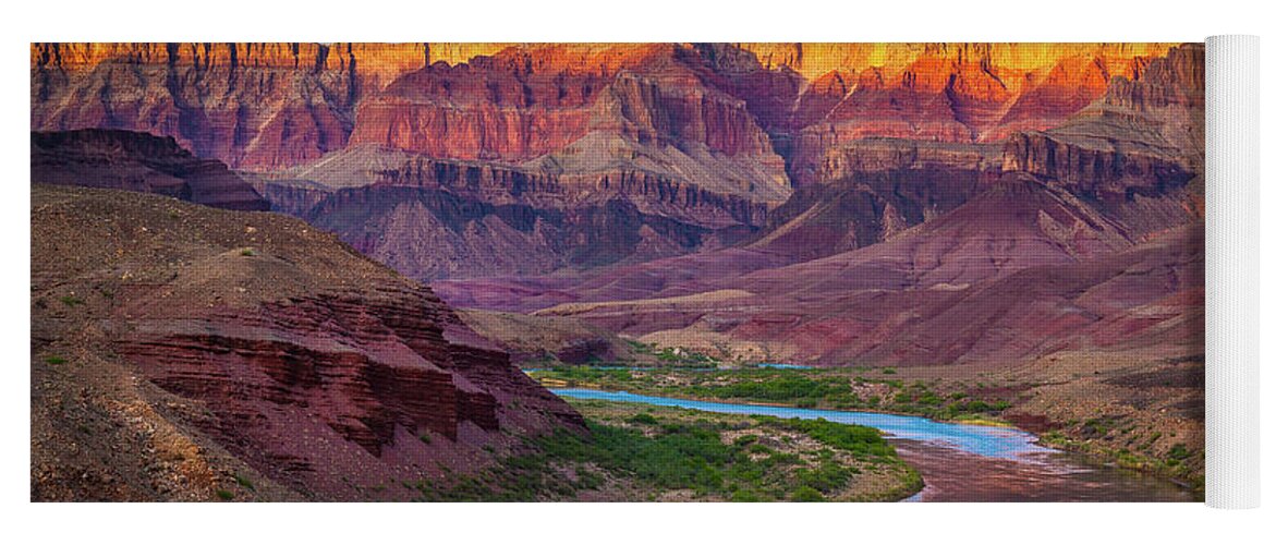America Yoga Mat featuring the photograph Evening at Cardenas by Inge Johnsson