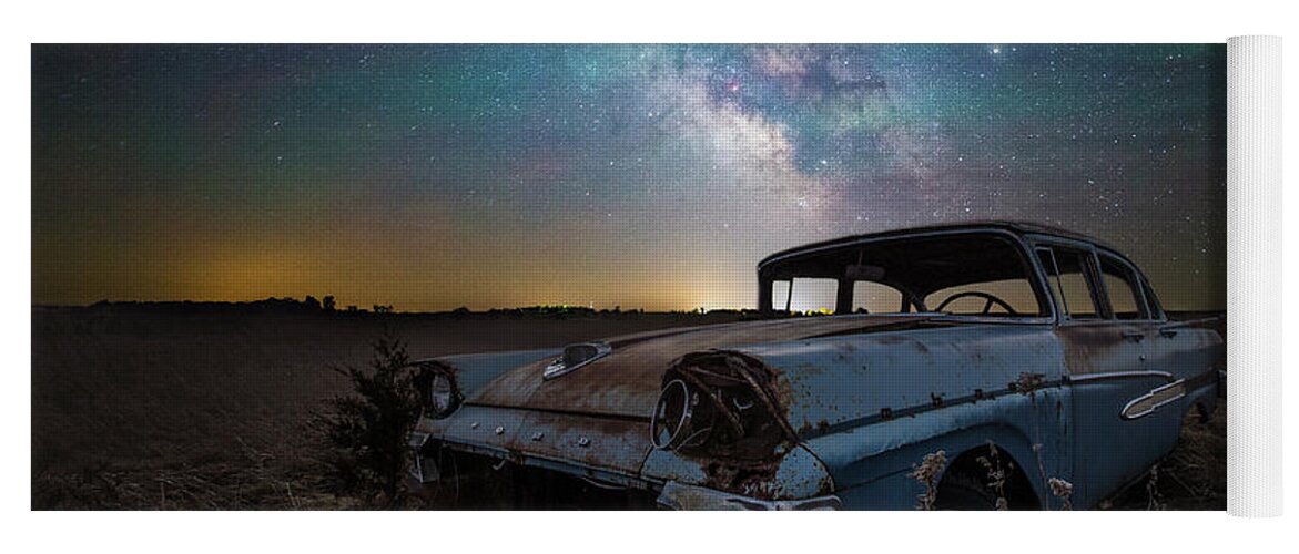 Ford Yoga Mat featuring the photograph Fairlane by Aaron J Groen