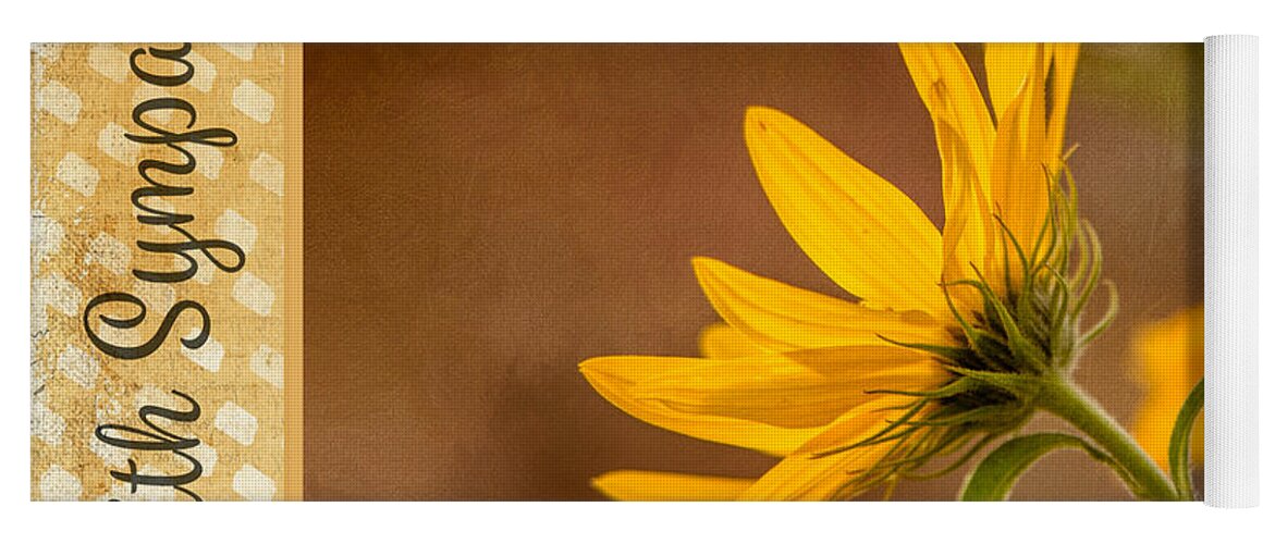  Yoga Mat featuring the photograph Fall Black-Eyed Susan - With Sympathy by Teresa Wilson