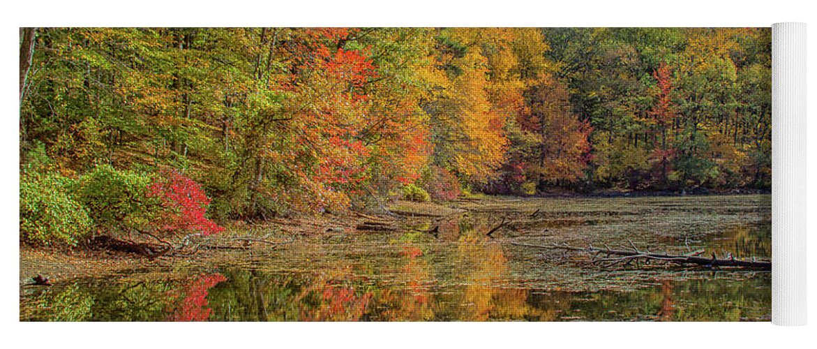 Fall Foliage Yoga Mat featuring the photograph Fall Foliage by Brian MacLean