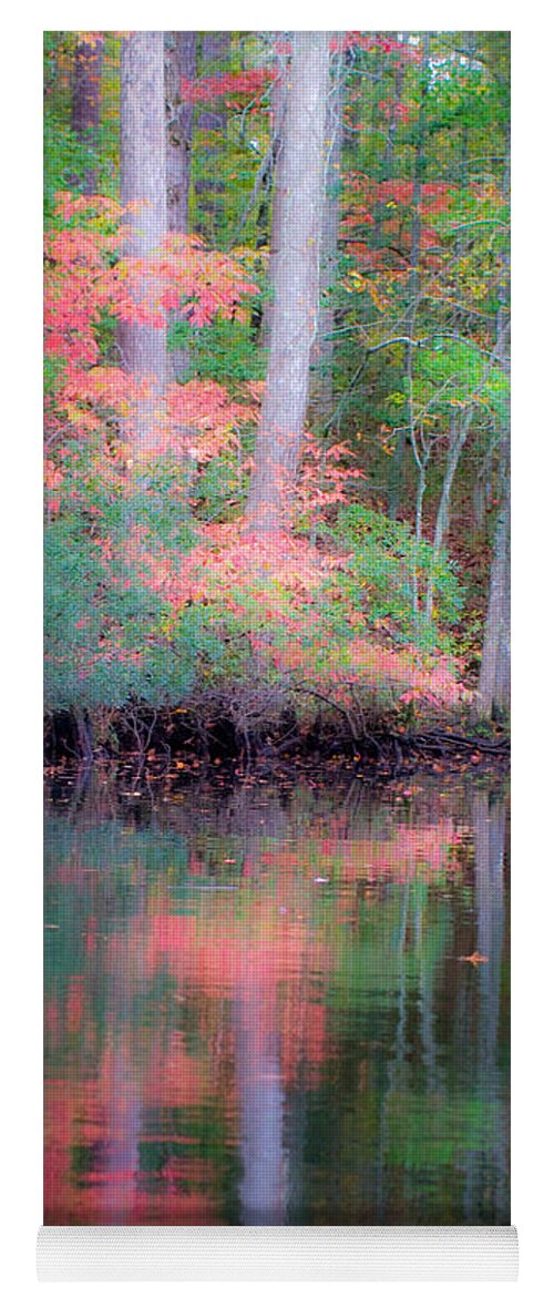 Fall Yoga Mat featuring the photograph Fall Reflections by Bob Decker