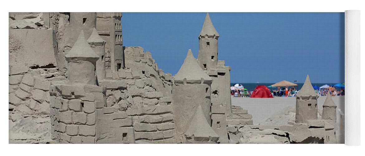 Architectural Model Yoga Mat featuring the photograph Fancy Sand Castle by Anthony Totah