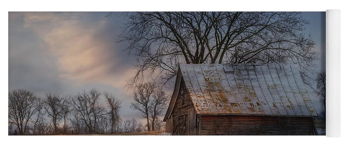 Farm Shed Yoga Mat featuring the photograph Farm Shed 2016-1 by Thomas Young