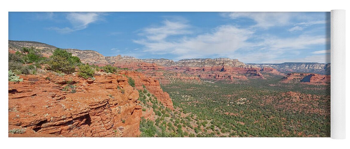 Arizona Yoga Mat featuring the photograph Fay Canyon from Doe Mountain by Jeff Goulden