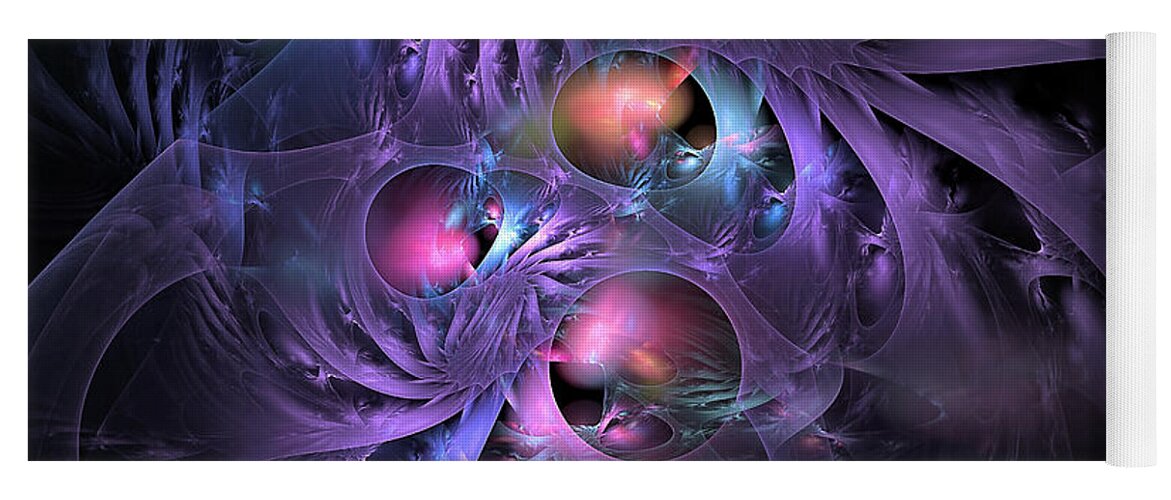  Yoga Mat featuring the digital art Feathered Cage by Doug Morgan