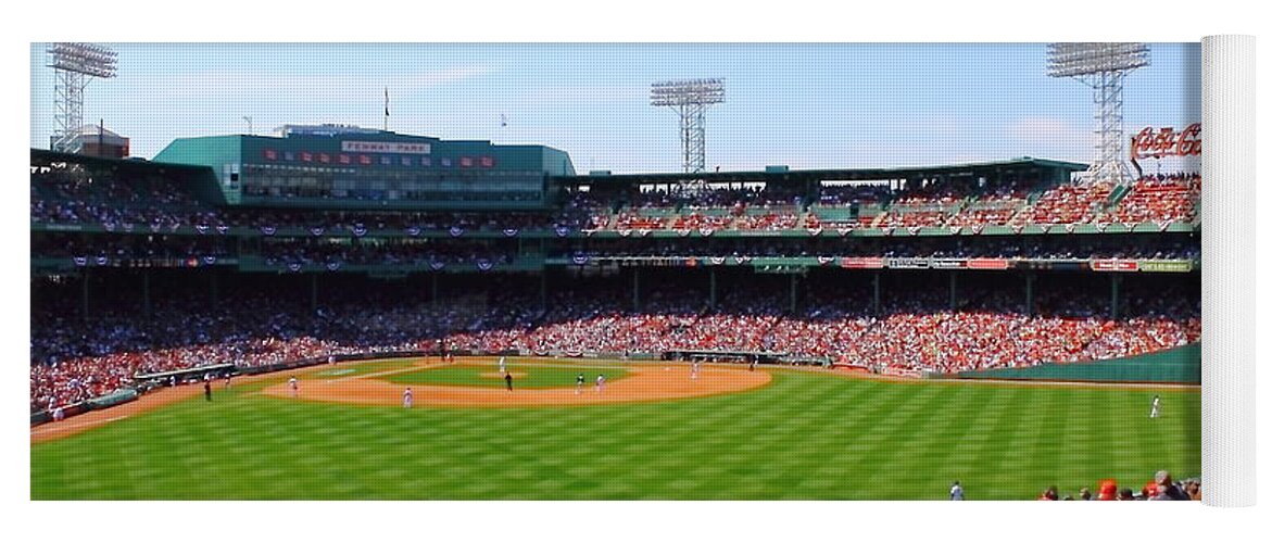 Fenway Park Yoga Mat featuring the photograph Fenway by Jeff Heimlich
