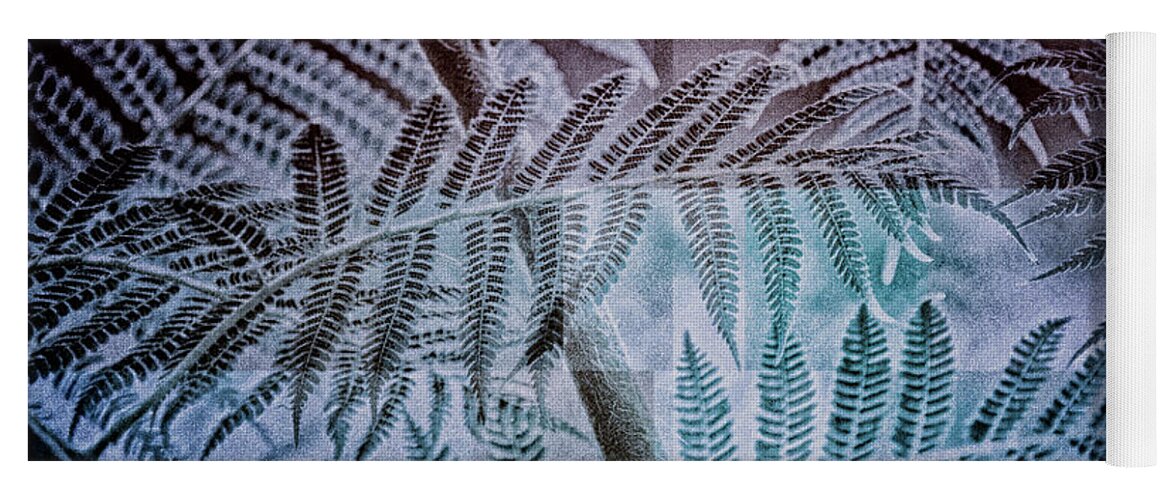 Fern Yoga Mat featuring the digital art Fern Forest by Mimulux Patricia No