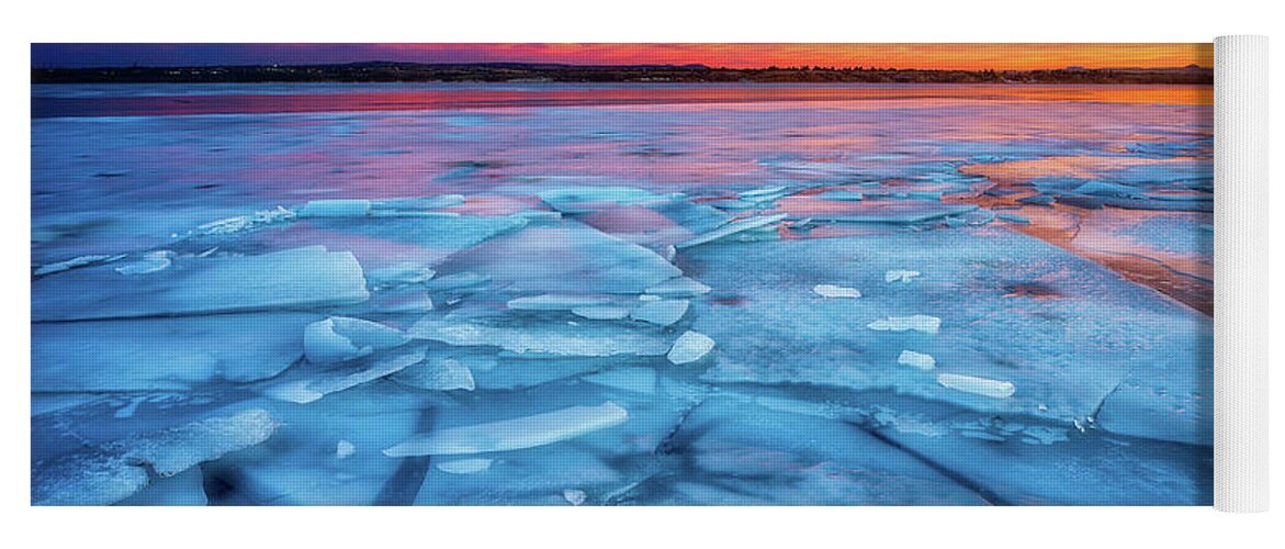 Winter Yoga Mat featuring the photograph Fire and Ice 2 by Darren White