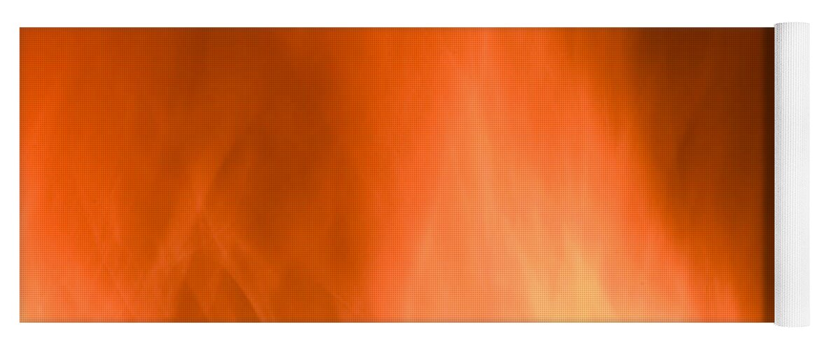 Flames Background Yoga Mat featuring the photograph Fire flames abstract background by Michalakis Ppalis