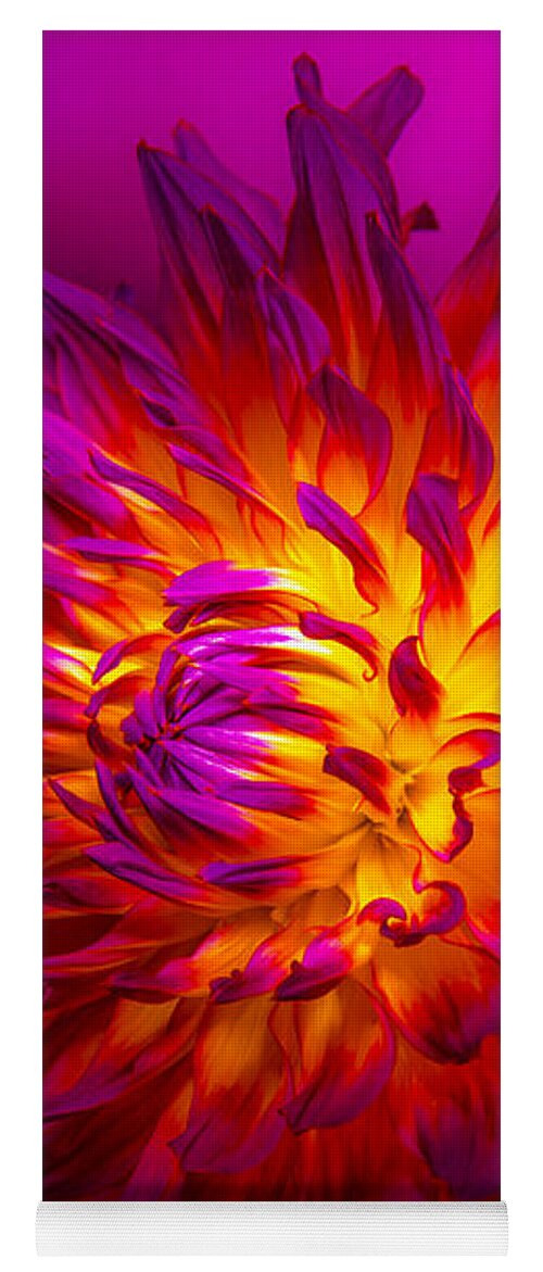 Flower Yoga Mat featuring the photograph Fire Flower by Bruce Pritchett