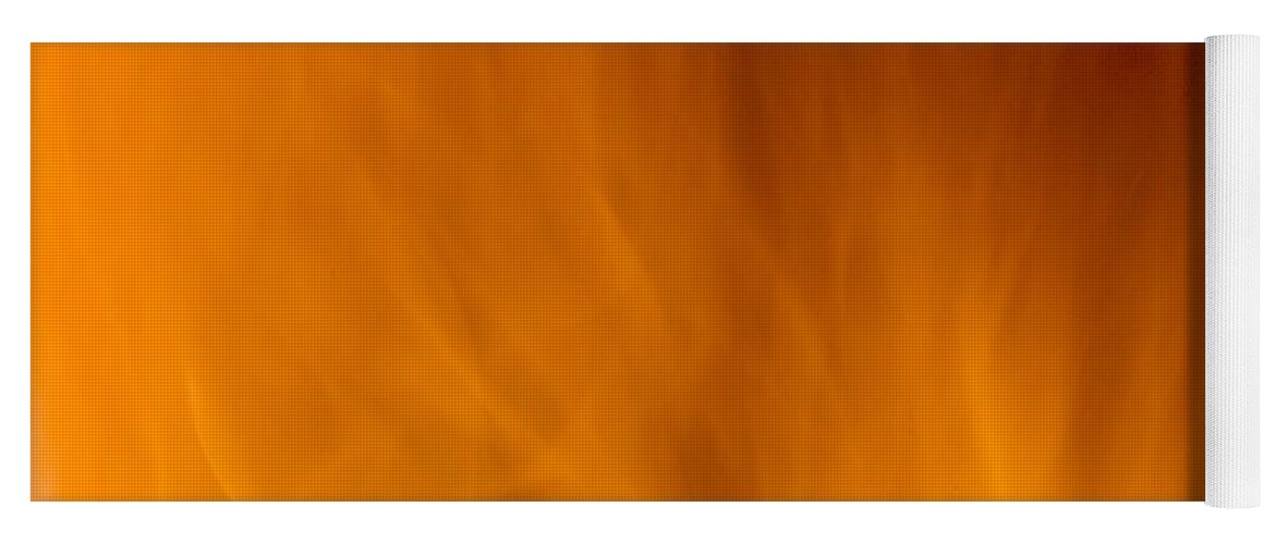 Fire Background Yoga Mat featuring the photograph Fire orange abstract background by Michalakis Ppalis