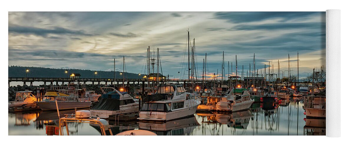 Fisherman's Wharf Yoga Mat featuring the photograph Fishermans Wharf by Randy Hall