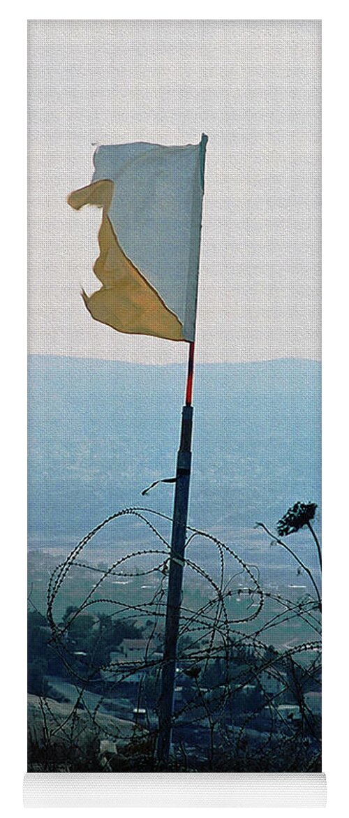 Flag Yoga Mat featuring the photograph Flag of Remembrance by Constance Woods