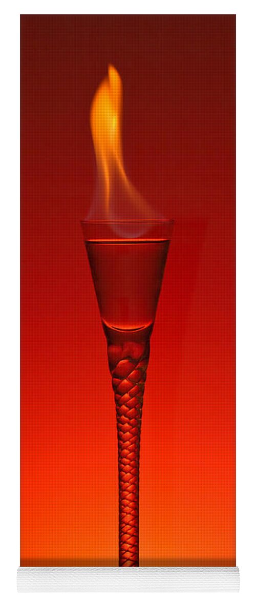 Absinthe Yoga Mat featuring the photograph Flaming Hot by Gert Lavsen