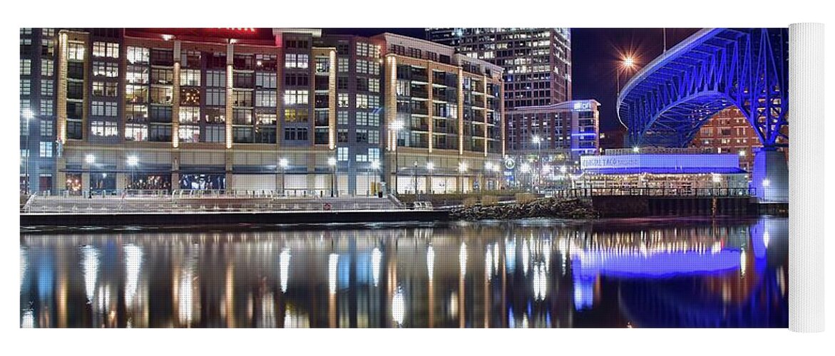 Cleveland Yoga Mat featuring the photograph Flats East Bank by Frozen in Time Fine Art Photography