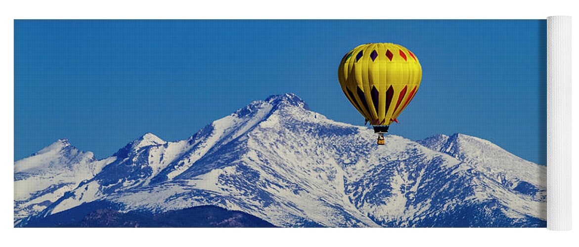 Colorado Yoga Mat featuring the photograph Floating Above the Mountains by Teri Virbickis