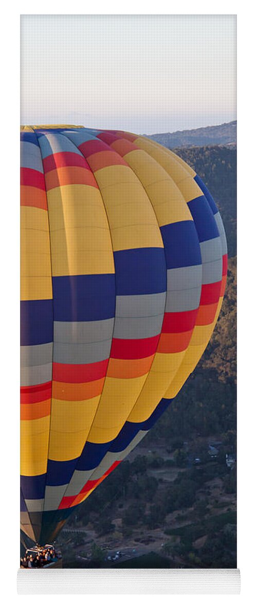 Hot Air Balloon Yoga Mat featuring the photograph Floating Balloon by Ana V Ramirez