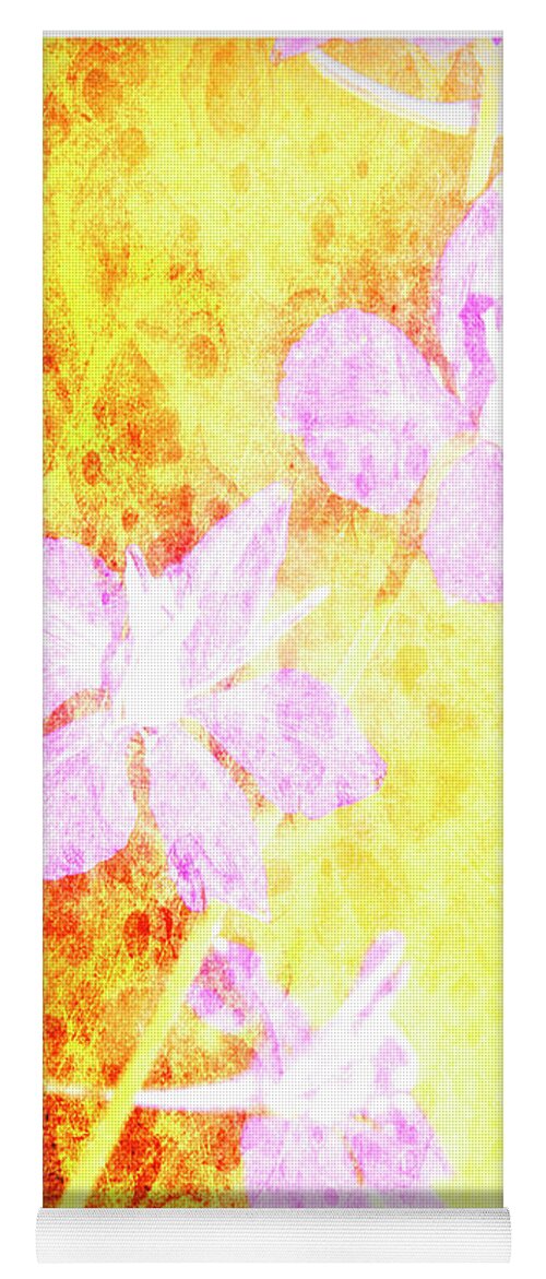 Floral Yoga Mat featuring the photograph Floral Abstraction, Digital Art by A Macarthur Gurmankin