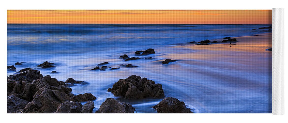 Florida Yoga Mat featuring the photograph Florida Beach Sunset by Ben Graham