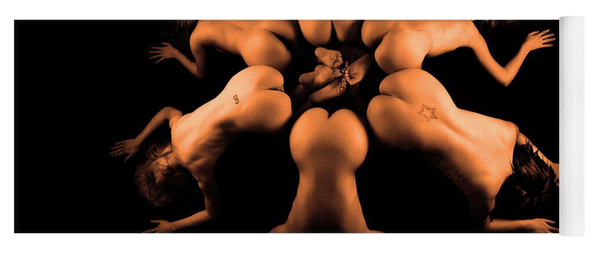 Artistic Photographs Yoga Mat featuring the photograph Flower of Life by Robert WK Clark