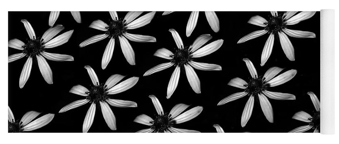Digital Art Yoga Mat featuring the photograph Flower Paper by Eric Liller