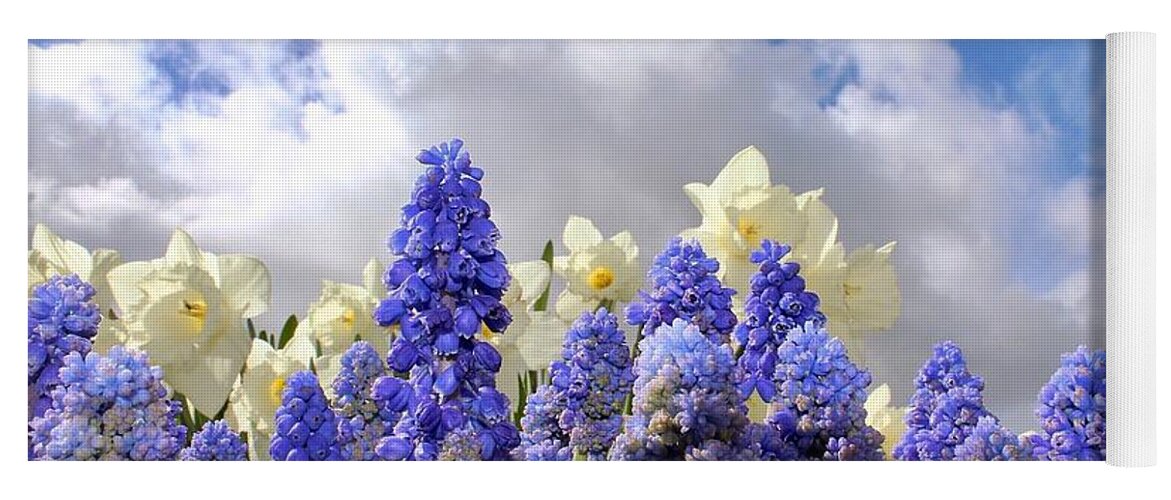 Flowers Yoga Mat featuring the photograph Flowers and Sky by Brian Eberly