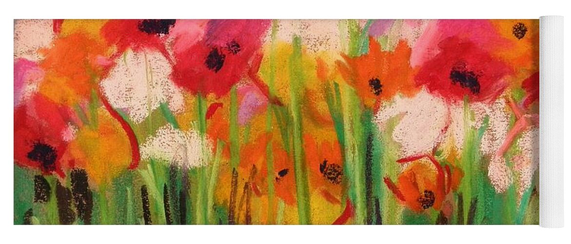 Flowers Yoga Mat featuring the painting Flowers by John Williams