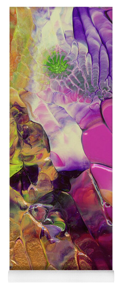 Flowers Yoga Mat featuring the painting Flowers of the Cosmic Sea by Nan Bilden