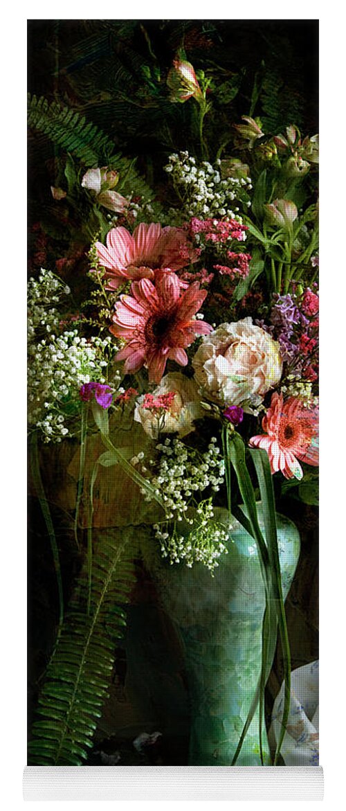 Floral Yoga Mat featuring the photograph Flowers Still Life by John Rivera