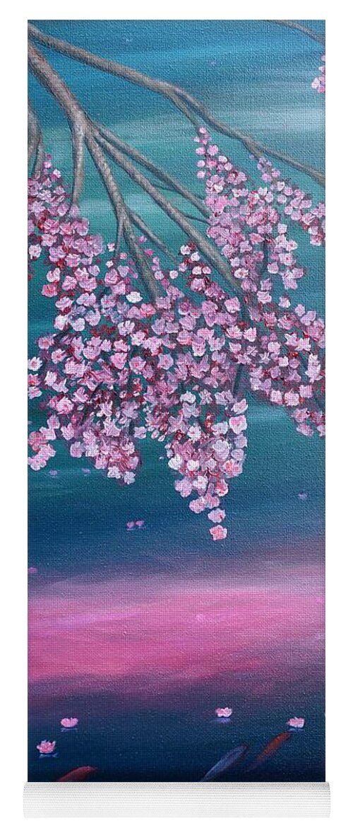 Flowers Yoga Mat featuring the painting Flowery Branch by Torrence Ramsundar