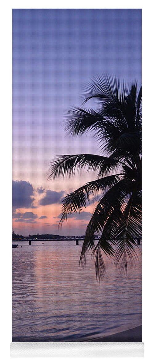 Tropical Sunset Yoga Mat featuring the photograph Footsteps by Corinne Rhode