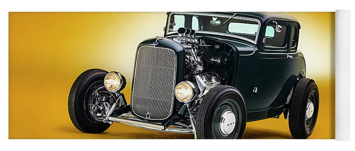 Ford Coupe Yoga Mat featuring the photograph Ford Coupe by Jackie Russo
