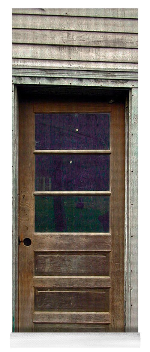 Door Yoga Mat featuring the Forgotten Door by Douglas Barnett