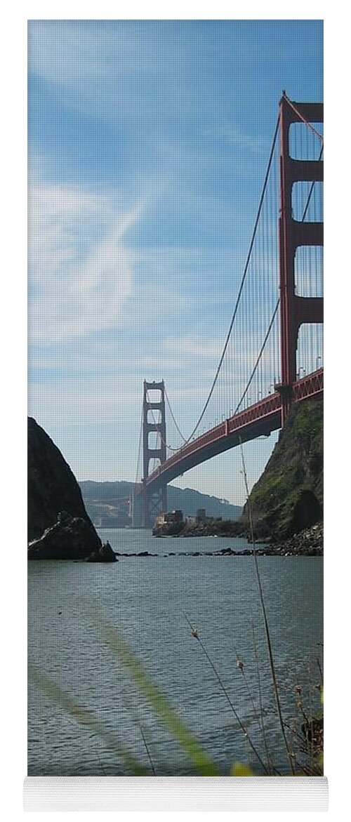 Golden Gate Bridge Yoga Mat featuring the photograph Fort Baker Spring by Jeff Floyd CA