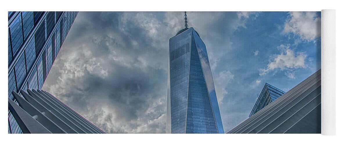  Yoga Mat featuring the photograph Freedom Tower by Alan Goldberg
