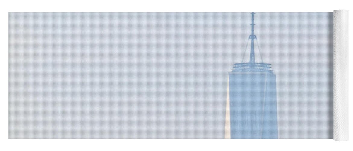 Wtc Yoga Mat featuring the photograph Freedom Tower by Newwwman