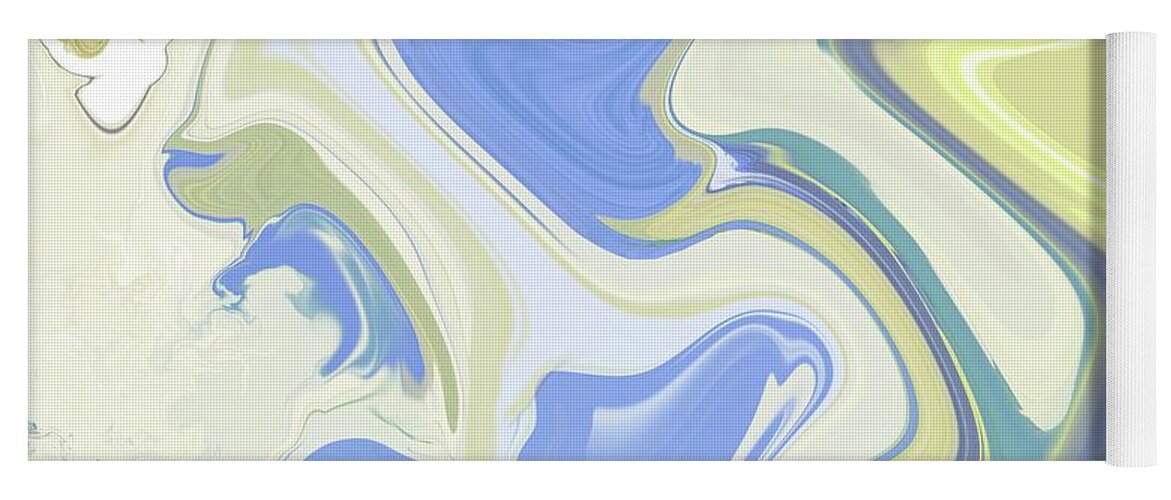 Abstract Yoga Mat featuring the digital art French Provincial by Gina Harrison
