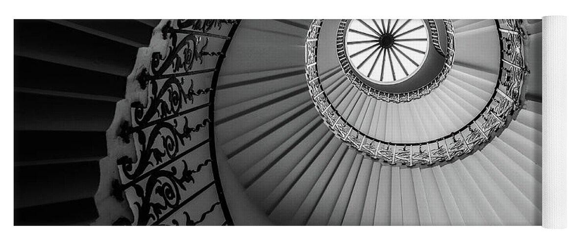 Fascinating Yoga Mat featuring the photograph French Spiral Staircase 1 by Lexa Harpell