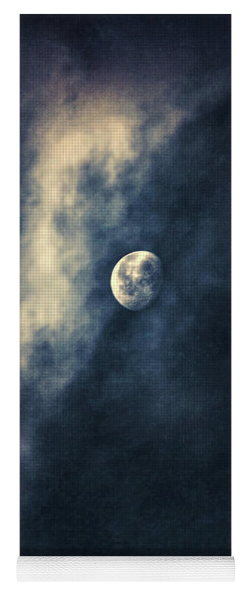Moon Yoga Mat featuring the photograph Full Moon Blues by Jennie Marie Schell