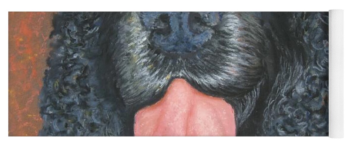 Spaniel Yoga Mat featuring the painting Fur Ever Yours by Minaz Jantz